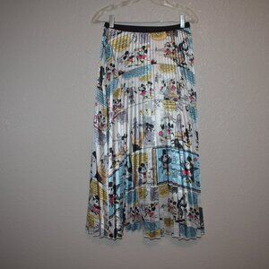 RARE Vintage Mickey mouse print Pleated skirt One size